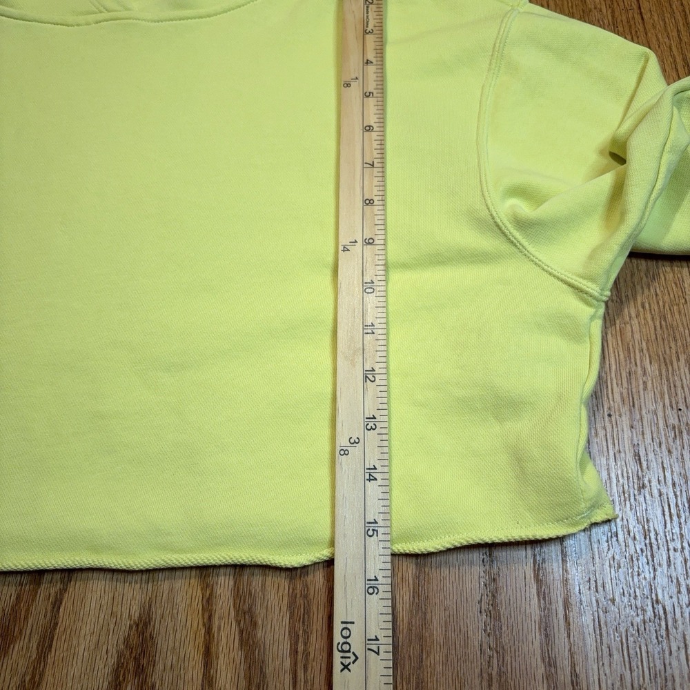 Nike Sportswear Mama Cropped Pullover Hoodie Womens‎ Small Yellow DV9649-712 - Picture 5 of 9